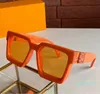 2021 Proteção UV400 Modelo Popular Óculos de Sol amarelo Largura Frank Envoltório Frame AntireFlection Quadrado Lense Designer Masculino Mulheres Vem