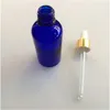 10 st 45x135 mm Plasthuvud Dropper Mörkblå flaskor DIY 100 ml Tomt eteriskt oljepfymglas