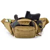 Utomhus taktisk pistol midja väska holster bröst militär kamp camping sport jakt atletisk axel sling x261a 220104