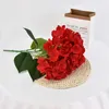 Buquê de hortênsia artificial estilo europeu de cinco-head cotherca guia de casamento arranjo flores