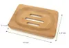 2022 Novo Natural Bambu Soap Dish Holder Rack 3 estilos