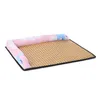 Stock 1pc Dog Bed Mat Summer Rattan Kennel Removable Washable Pillow Memory Cotton Sofa Mat Pet Nest Kennels Lounger Sofa Soft Pet House