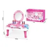 Vente chaude maquillage jouet enfants semblant jouer coiffeuse jouet semblant kits fille semblant jouer cosmétiques Playset pour enfants LJ201009