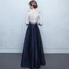Dongcmy nya långa formella aftonklänningar pärlor mode mantel de soiree vestidos prom plus storlek klänningar 201114