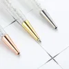 3pcs Diamond Crystal Perpoint Pen Ring Office 07mm شخصية الشعار المخصصة للقرطاسية للهدية المعدنية 19273500