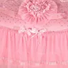 Ensemble de literie de luxe en coton de soie ensemble de lit King Queen Size cadeau de mariage couvre-lit rose rouge housse de couette taie d'oreiller décorative T200706