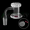 DHL!!! Beracky 20mmOD Afgeschuinde Rand Quartz Blender Banger Met Quartz Carving Spinner Cap2pcs Ruby Pearls 4590 Quartz Nagels Voor Glas Water Bongs Dab Rigs Pijpen