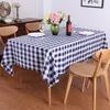 YRYIE Polyester Rectangle Table à carreaux Couverture de table de cuisine Linge de table de pique-nique pastorale marine pour salle à manger résistante 201120