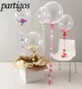 50 stücke Keine Falten Klare Blase Ballons Transparente Helium Ballons Hochzeit Brithday Party Decor Globos Diy Liebe Valentinstag T200526