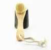 Brosse pour le visage Brosses de bain Poils naturels Exfoliation de la peau sèche Nettoyant pour le visage Brosse Masseur Lavage du visage Poils Gommage Brosse