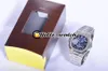 New PFF 40mm Sport 5712 1A-001 5712 Mechanical Hand Winding Mens Watch Moon Phase Power Reserve D-Blue Dial Steel Bracelet He214V