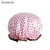 Shower Cap Bath Hat Peva Waterproof Double Layer Women Supplies Bathroom Accessories Shower Hair Cover H jllxti