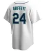 2024 Custom Ken Griffey Jr 44 Julio Rodriguez 야구 유니폼 JP 크로포드 에드거 마르티네즈 스즈키 Ichiro Jarred Kelenic Kolten Wong Matt Brash City Connect