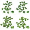 Garden Decorations Patio, Lawn & Home Artificial Ivy Leaf Plants Green Leaves Vine Garland Diy Wall Hanging Decor Supplies Wedding Party Dec