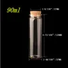 50Pcs 90ml Small and Cute Clear Glass Container with Corks Candy Food Pot Refillable Bottling Cosmetics Gifts Bottles