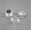3Gダイヤモンドの空の緩い粉の箱の透明なプラスチック化粧品アイシャドウクリームバイアルのミニ口紅容器かわいいサンプルジャー