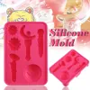 Originele Sailor Moon Wand Schimmel 4 Vormen Bakvormen Jelly Pudding Siliconen Mallen Cake Chocolade Ice Cube Oven Mold Cosplay Props T200703
