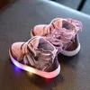 Kids Light Up Shoes With Wing Led Slippers Led Angel'S Wing Shoes Toddler Infant For Children Boy&Girl Luminous Sneakers Glowing C1002