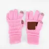 Cc tricoter écran tactile gants capacitifs femmes hiver hiver gant de laine chaude antiskide savonnade cadeaux de Noël