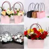 Confezione regalo in PVC Sacchetti di carta artigianale per bouquet di fiori Confezione regalo in PVC Confezione di gioielli Cesto di fiori Pratiche borse per fiori