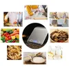 أدوات قياس المنزل 11 رطل/5000 جرام مقاييس المطبخ الرقمي الفولاذ المقاوم للصدأ التوازن الإلكترونية شاشة LCD مقاييس الطعام الطبخ المطبخ T200326