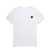 Love Hearts T-shirt Peach Heart Men Women Round Neck Cotton Short-sleeved Solid Color Embroidery Heart Lovers Tee Top Hip Hop Shir304f