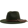 Sombrero de Jazz de invierno, sombreros formales, gorra de ala ancha para hombres y mujeres, gorra de Panamá, gorras Fedora de fieltro, accesorios de moda para mujer, sombrero Trilby para mujer, NUEVO