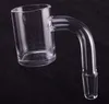 Nieuwe Quartz Banger Nails met Gekleurde Carb Cap 4mm Bottom Domeless 10mm 14mm 18mm voor glazen bong