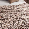 Pele animal leopardo zebra sherpa cobertores de pelúcia de inverno cobertor de flanela para cama de casal macio colcha quente viagem ljm201127