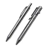 Solid Titanium Legering Gel Inkt Pen Vintage Bolt Action Writing Tool Stationeries 63HD 201202