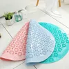 55cm Round PVC Non-slip Bathroom Mat EP Silicone Shower Bath foot brush dead skin Point Bead Padbathroom mat