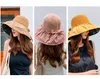 2022 Chapeau de soleil pliable pour femmes Été largeur protection UV Panama Place Hat Ladies Filles en plein air du chapeau de mer coréenne UPF 506751823
