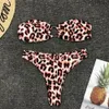 OMKAGI Costumi da bagno Donna Micro Bikini Sexy Push Up Costume da bagno Bikini leopardato Costume da bagno Nuoto Maillot de Bain Femme T200508