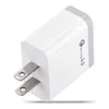 Universal Mini QC3.0 EU US Fast Quick Charger USB Wall Charger لـ iPhone 7 8 11 Samsung Note 10 S21 HTC Android Phone PC