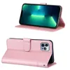 PU Leather Pell Phone Case لـ iPhone 14 13 12 11 Pro X XR XS Max 7 8 Plus Double Colors Wallet Flip Kickstand Case مع إطار صور