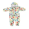 3-8 anos de idade crianças desenhos animados macacão impermeável raincoat meninos meninas rainwear crianças poncho animal veado capa de chuva com capuz terno y200324