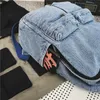 Backpack Kobiety Denim 2021 Casual Rame School Torba płócienne plecaki dla nastolatków dziewcząt lub chłopiec plecak Big Travel Shops Bag1