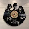 Vinyl Record Wall Clock Theme Art Watch Black Duvar Saati Home Decorative Y200407