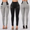 Plus Size S-XXL Cintura Alta Leggings Elastic Mulheres Black Leggings Deportivas Mujer Femme Sexy Calças Casual Skinny Lápis Legins 201103