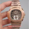 8 Style Selling High Quality Watches 40 5mm Nautilus 5980 5980R-001 18k Rose Gold Asia Mechanical Transparent Automatic Mens W289J