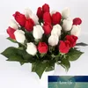 Real Touch Rose Bud 25pcs / lot künstliche Seide Hochzeit Blumen Bouquet Hauptdekorationen für Hochzeit oder Geburtstag Kleine Knospen