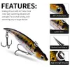 5 Färg 9cm 19.5g nedsänkt penna Vib Fiske Lure Hard Bait Minnow Crankbait Life-Like Swimbait Bass Fishing Baits Set 5pcs / Lot