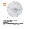 60W 50W LED Ring Panel Circle LED LED -LED Runde Deckenplatine Kreislampenbrett AC 220 V 230 V 240 V LED LED Light D2.0