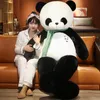 80/100 cm Schöner Panda mit Schal Plüschtier Riesentier Schatz Panda Stoffpuppen Weiches Schlafkissen Für Kinder Geschenk