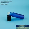 20 pz/lotto di Alta Qualità 10 ml Bottiglia di Olio Essenziale di Vetro Blu Roll on 1/3 OZ Profumo Contenitore Cosmetico Refiilable Trucco vaso