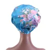 1pc Women Satin Night Sleep Cap Hair Bonnet Hat Silk Shower Head Elastic Caps Wide Band Cover Y2M31 Eger22