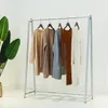 Clothes rack Children Furniture clothing store special display racks floor type iron shelf gold women's cloth hanging pole middle island shelfes