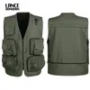 Men's Vests Wholesale- 2021 Arrival Multi-pockets Tactical Vest Men Professional Pography Cameraman Vest1
