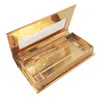 Glitter False Eyelash Case 3d Mink Eyelashes Boxes Faux Cils Lash Stripe Empty Box Magnetic False Eyelash Box with Tray