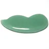 Herramienta de masaje raspador tradicional chino, tablero de Jade Guasha de Aventurina, masaje Facial Dongling Gua Sha de cristal Natural